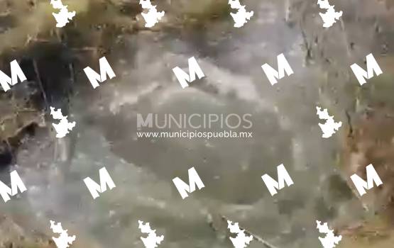Fuga de agua pone al descubierto una toma clandestina en Huejotzingo