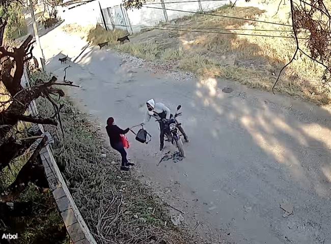 Sujeto asalta a una mujer en la colonia El Encinar en Puebla