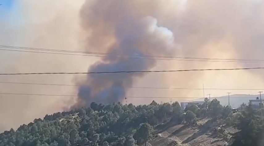 Humo de incendio en Vicente Guerrero impacta calidad del aire en Tehuacán 