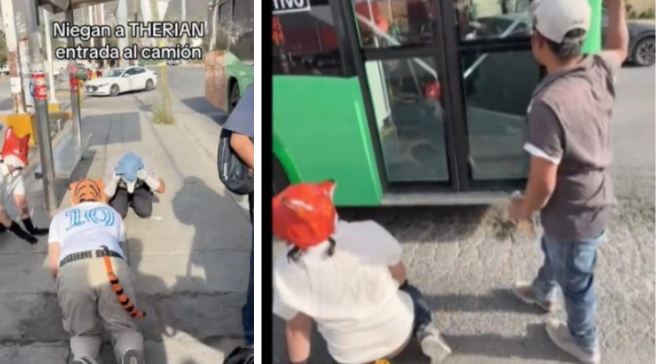 Conductor de transporte público le niega el acceso a un Therian en Nuevo León 