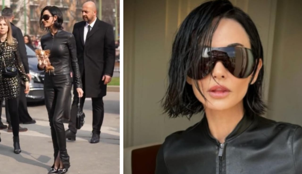 Demi Moore con un look de impacto en la Semana de la Moda en Milán 