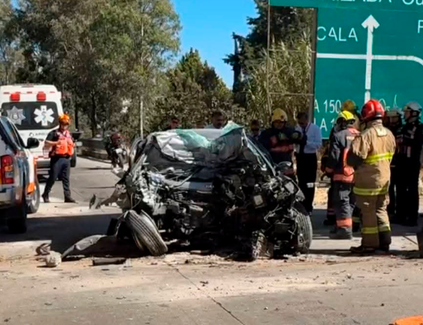 Muere hombre tras fatal accidente en la autopista México-Puebla