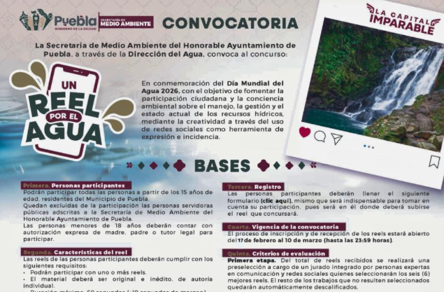Gobierno de Pepe Chedraui lanza convocatoria Un Reel por el Agua