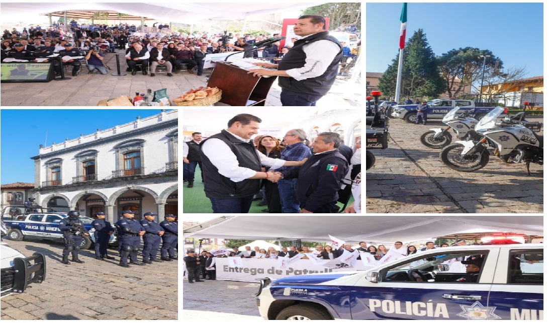 Con nuevas patrullas, gobierno estatal refuerza seguridad en Zacatlán