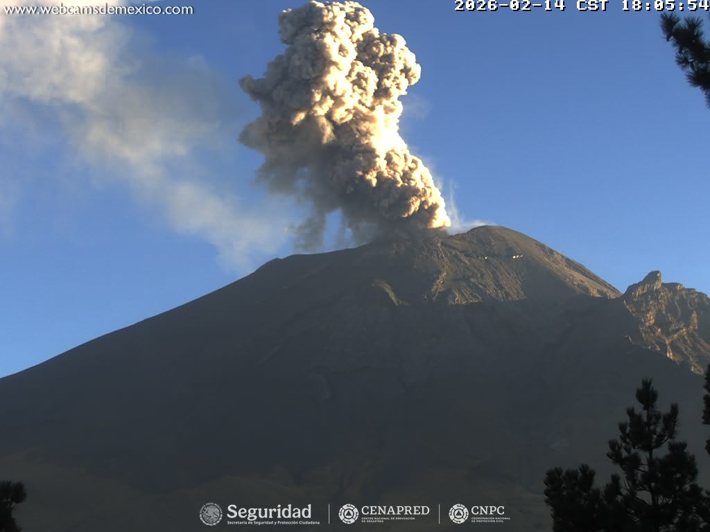 Popocatépetl aumenta actividad con 47 exhalaciones en 24 horas