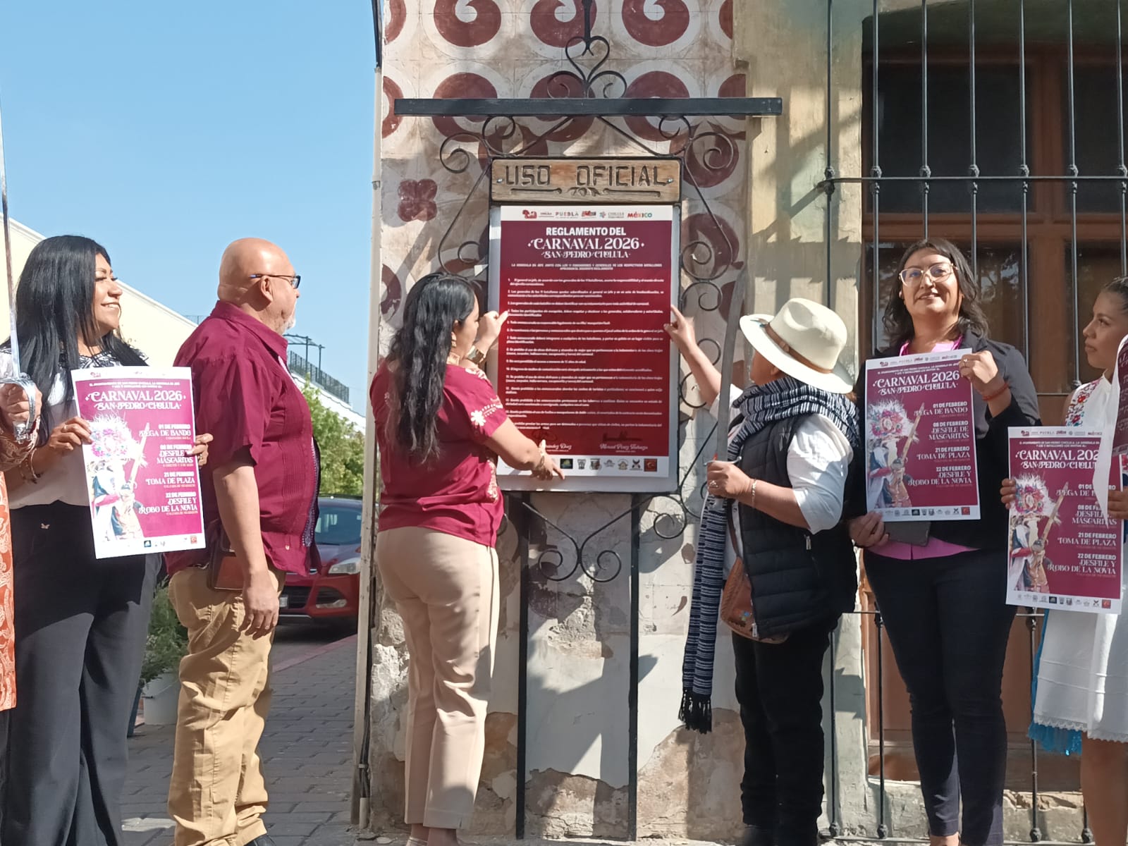 Colocan Tonantzin Fernández y generales el Bando del Carnaval 2026