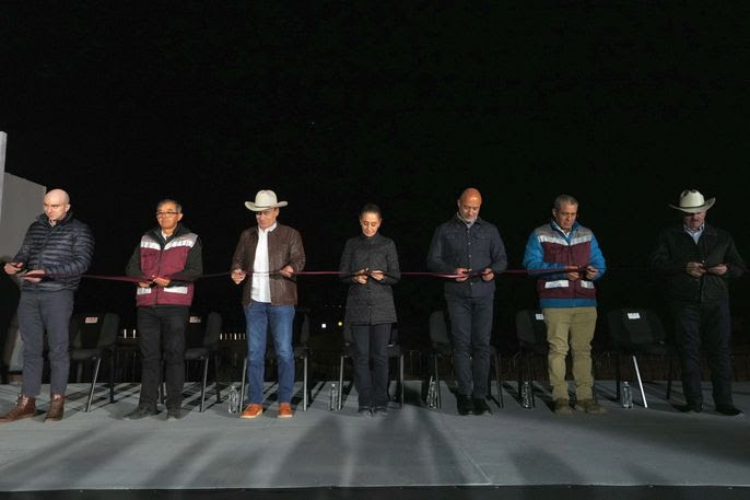 Sheinbaum inaugura carretera Bavispe-Nuevo Casas Grande, conecta Sonora y Chihuahua