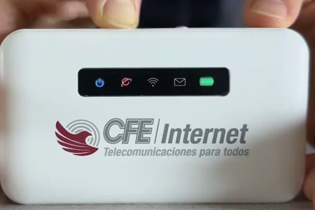 CFE ofrece internet portátil prepago desde 150 pesos al mes