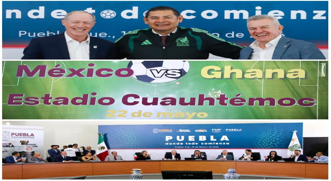 Puebla albergará el México VS Ghana de preparación; afición e infraestructura garantía: FMF