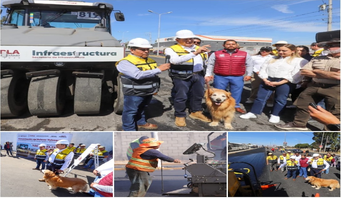 Armenta supervisa obra clave en Valsequillo que fortalece conectividad regional