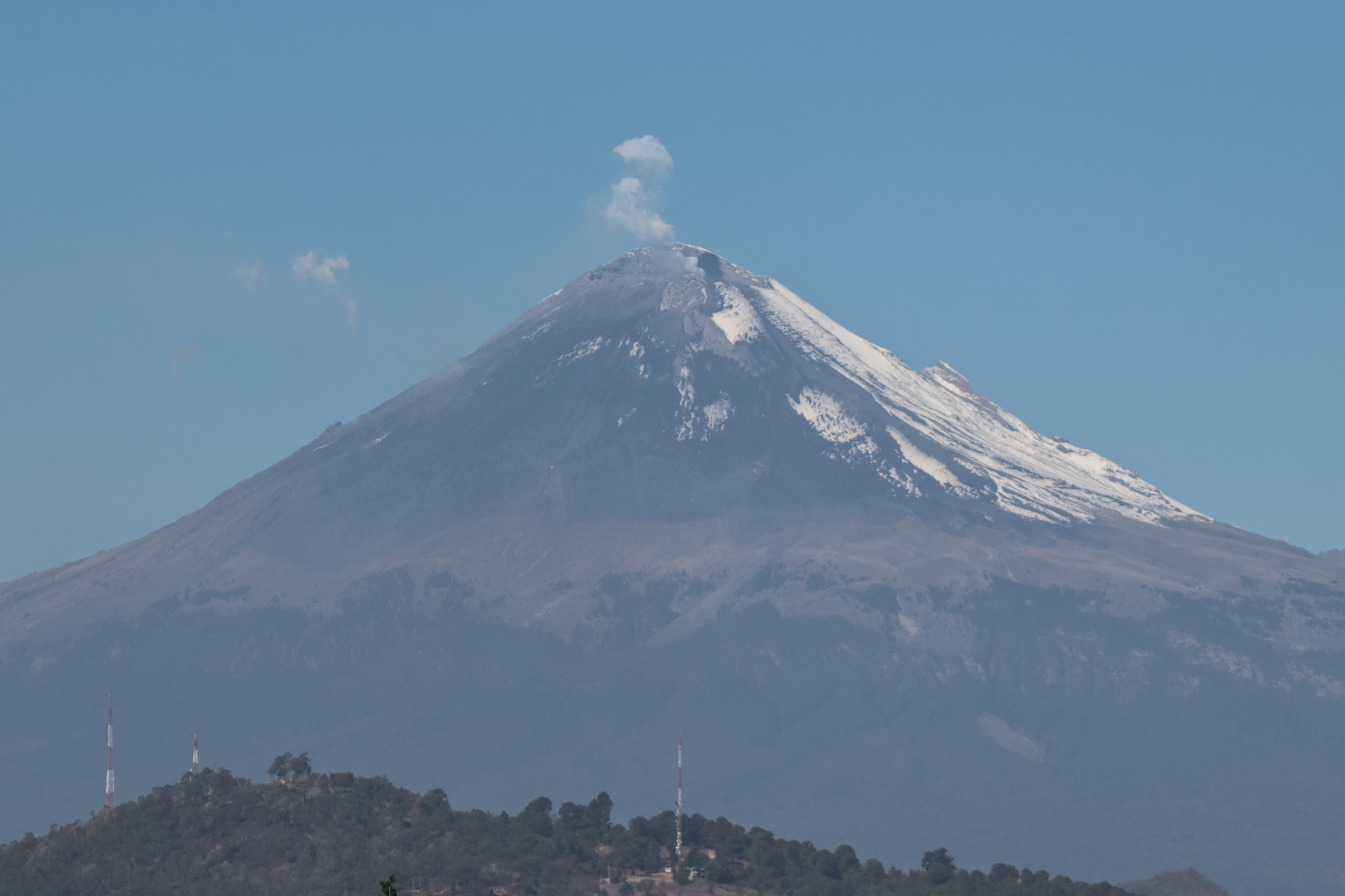 Volcán Popocatépetl registra nueve exhalaciones de baja intensidad