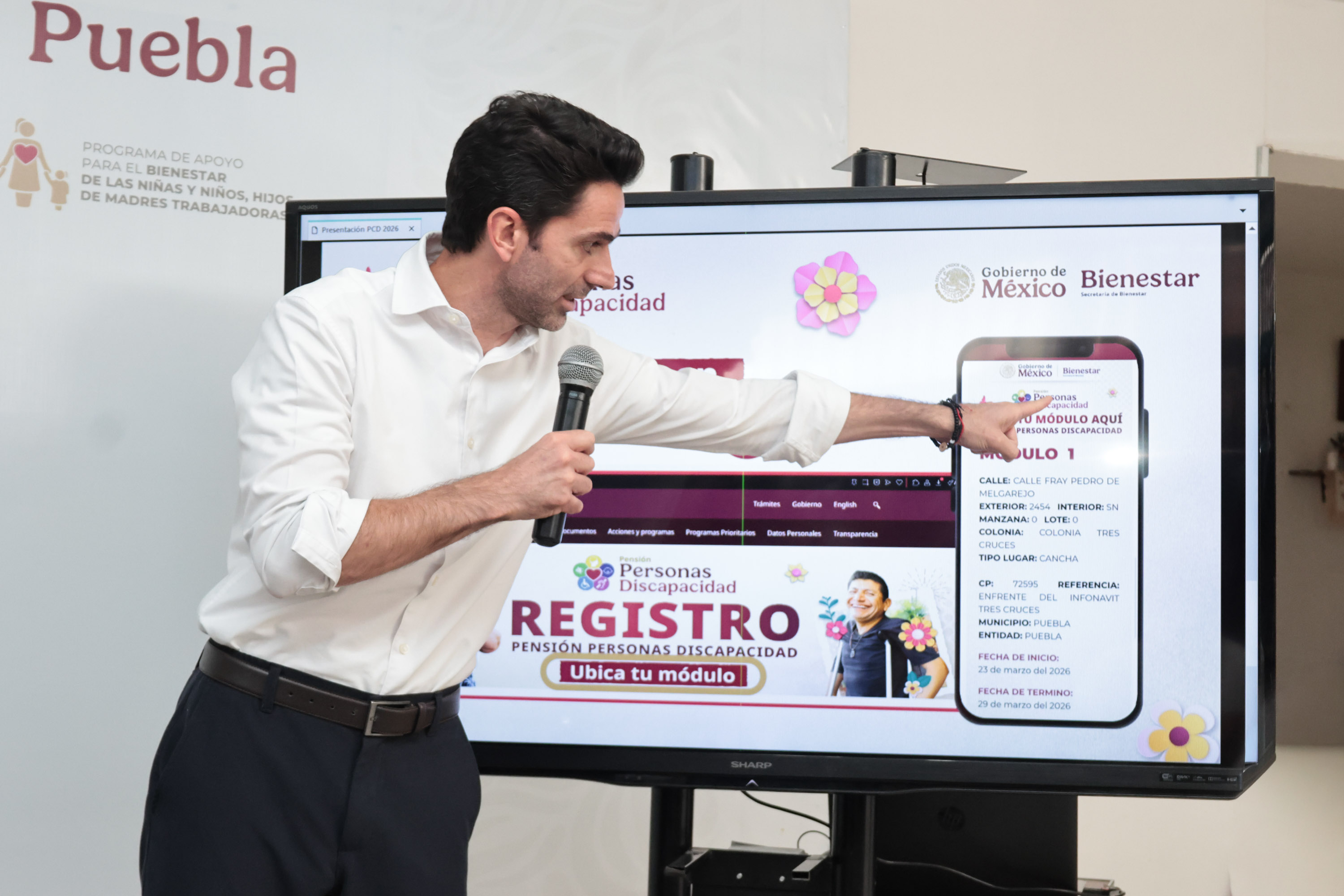 VIDEO Pensiones del Bienestar para discapacidad inicia registro en Puebla