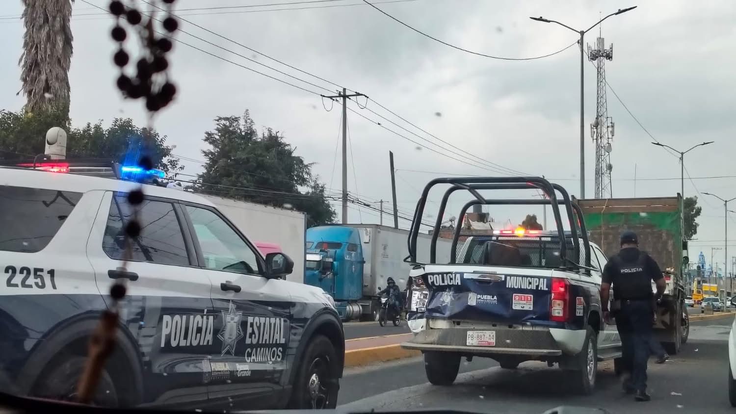 El Tabiques provoca persecución policial, empezó en Cholula y terminó en Huejotzingo