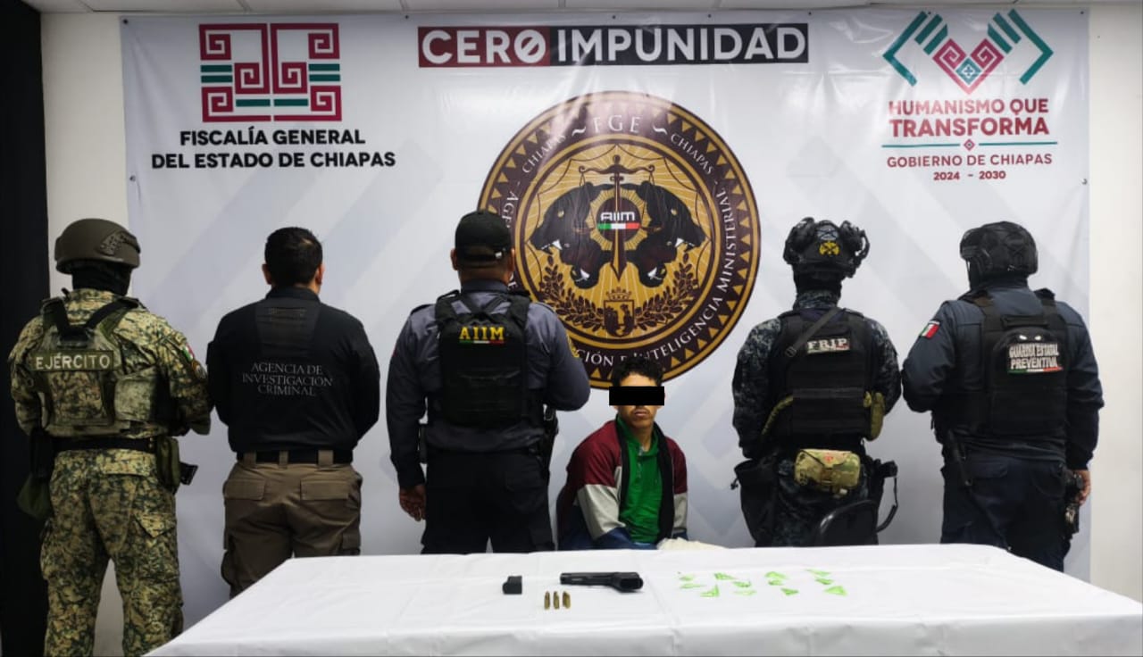 Es detenido El Chinito, relacionado con ataque a bares en Chiapas