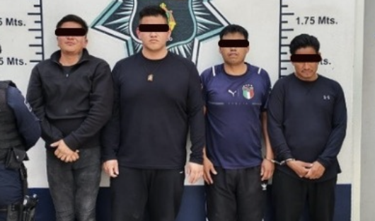 Secretaría de Seguridad Ciudadana de Atlixco detiene a cuatro personas por presunto allanamiento de morada