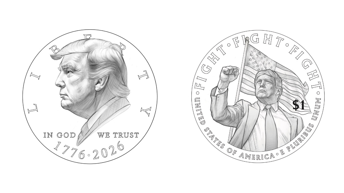 Aprueban en EU moneda conmemorativa de oro con imagen de Trump