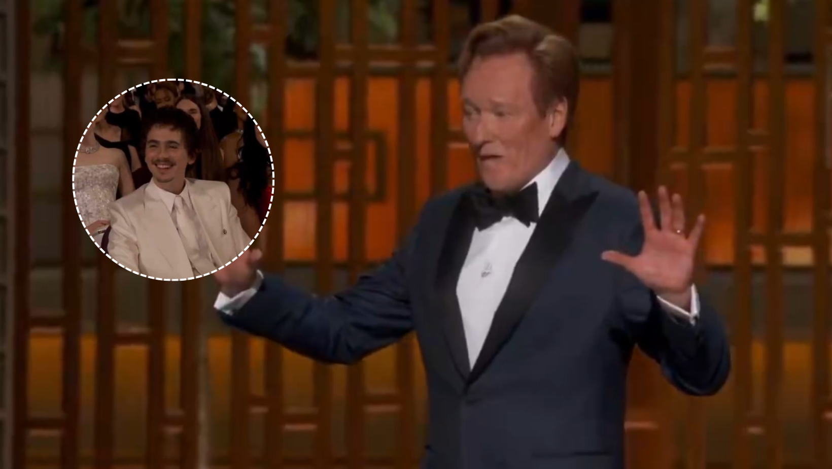 Conan O’Brien bromea sobre polémica de Timothée Chalamet