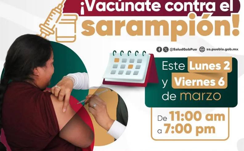 Estas son las estaciones del RUTA donde vacunarán contra sarampión este 6 de marzo en Puebla