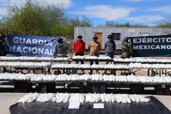 Decomisan más de 500 kilos de droga en operativo de seguridad en Sonora
