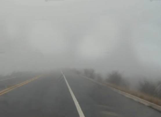 Neblina reduce visibilidad cerca de la planta Audi en San José Chiapa
