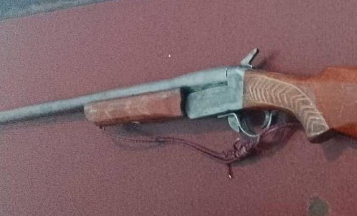 Policías estatales recuperan una escopeta en Texmelucan