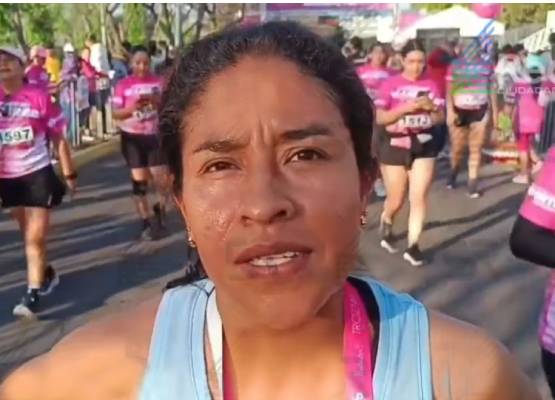Elisa Hernández gana los 10 km en la carrera Mujeres Imparables en Puebla