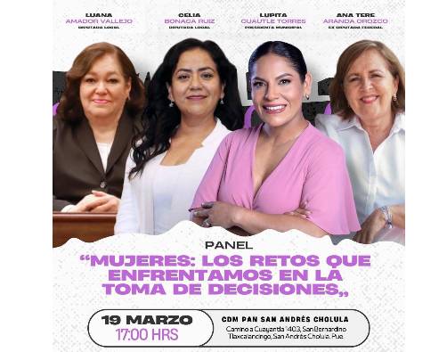 Lupita Cuautle participará en panel organizado por el PAN municipal