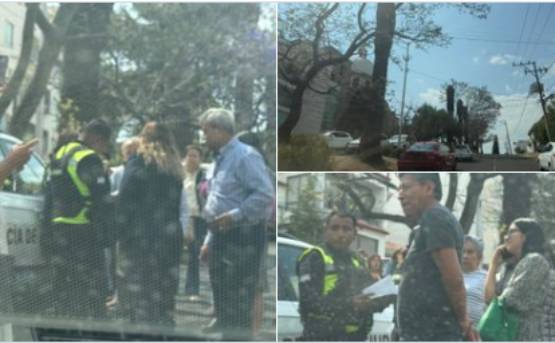 Retiran placas a 17 autos en avenida Juárez durante misa en la Iglesia del Cielo