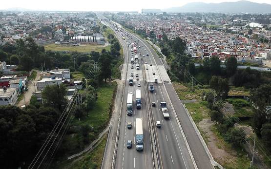 Habrá cierre temporal en la autopista México-Puebla por obras del Trolebús