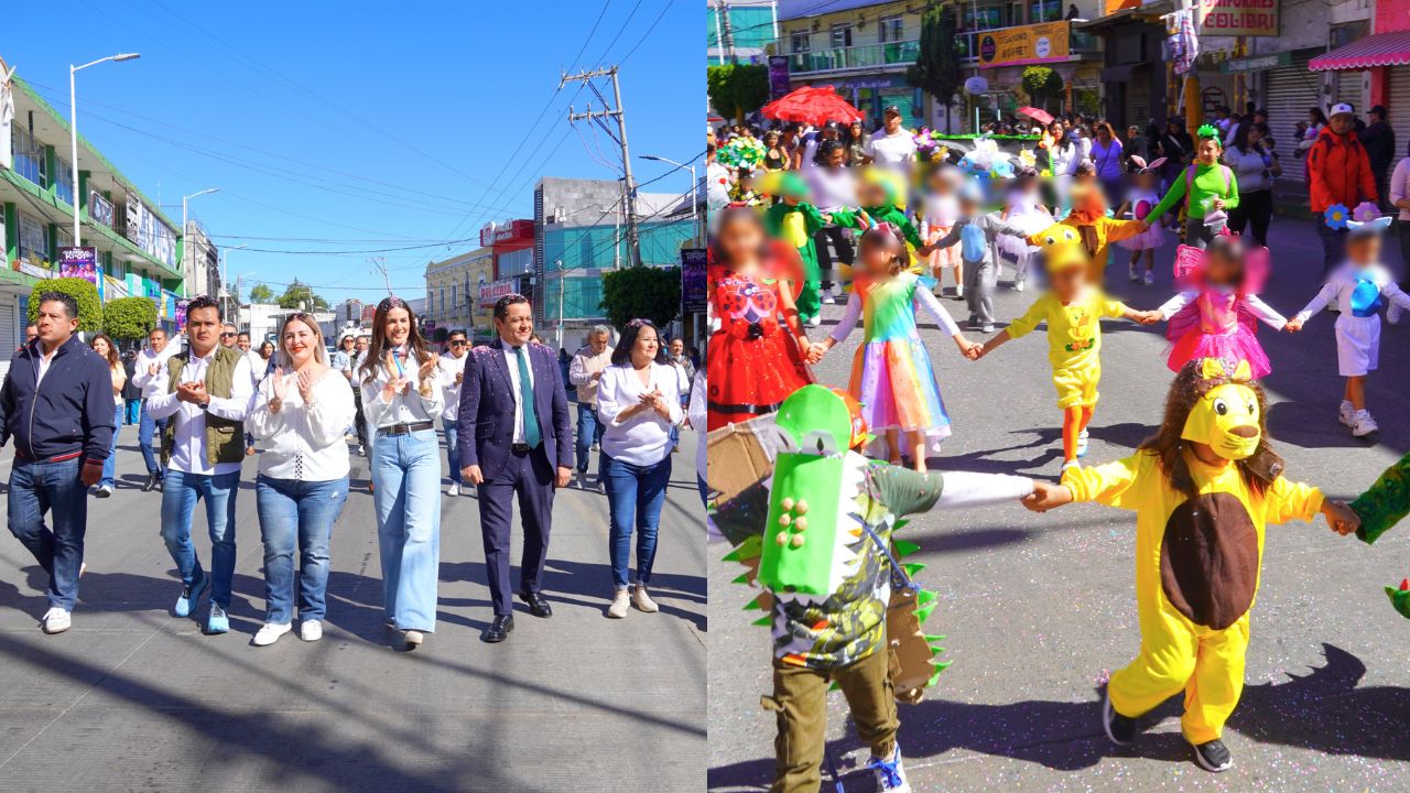 Texmelucan celebra inicio de Primavera 2026 con desfile multitudinario