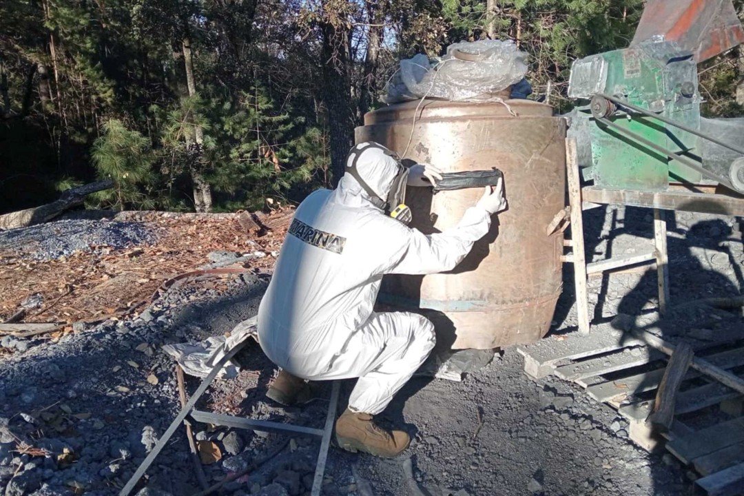 Semar localiza e inhabilita dos laboratorios clandestinos en Durango