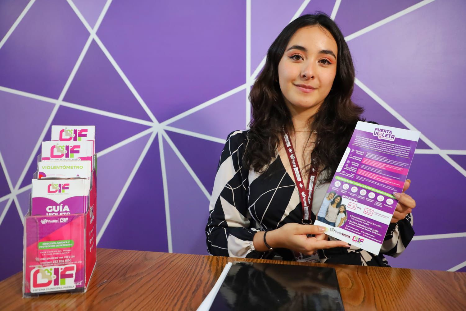 Fortalece DIF Puebla Capital atención a mujeres víctimas de violencia con “Puerta Violeta”