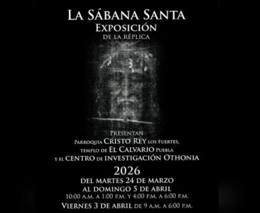 Una réplica de la Sábana Santa llegará a Puebla, conoce dónde y cuándo 