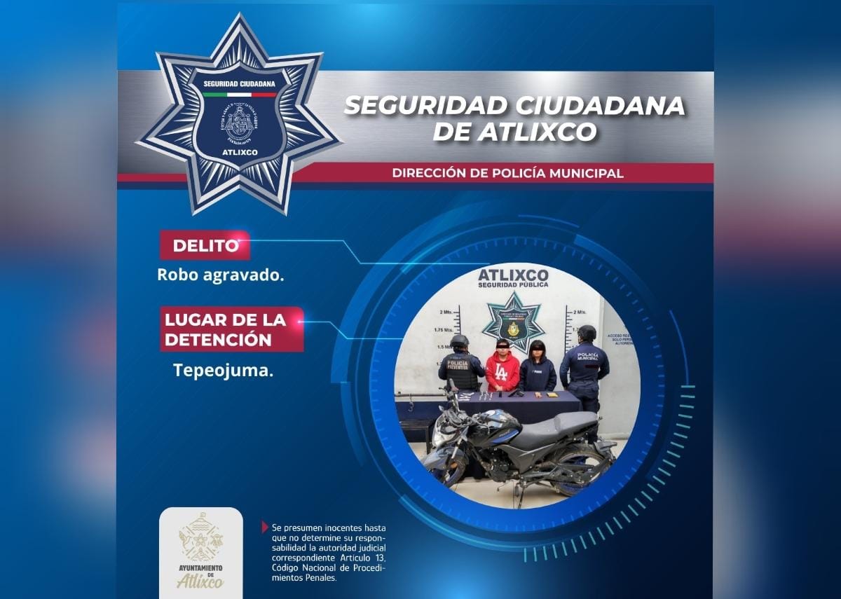 Seguridad Ciudadana detiene a dos personas por robo agravado a tienda de conveniencia.
