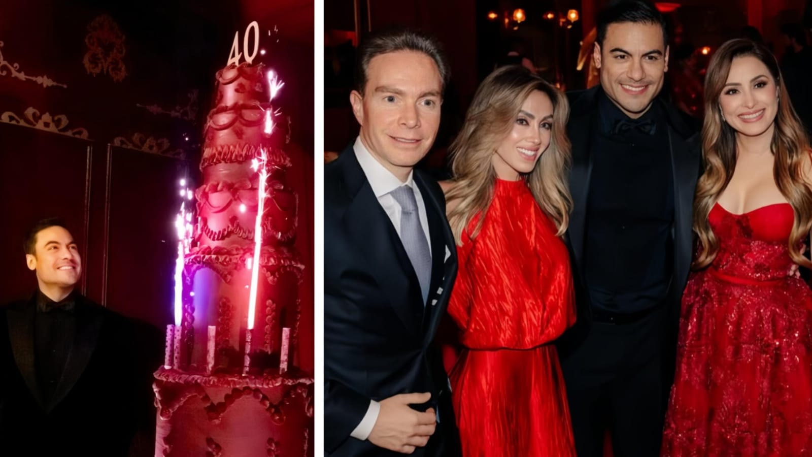 Carlos Rivera celebra su cumpleaños 40 con una elegante fiesta 
