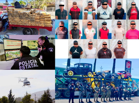 Del 16 al 21 de marzo fuerzas de seguridad detienen a 84 personas en Puebla