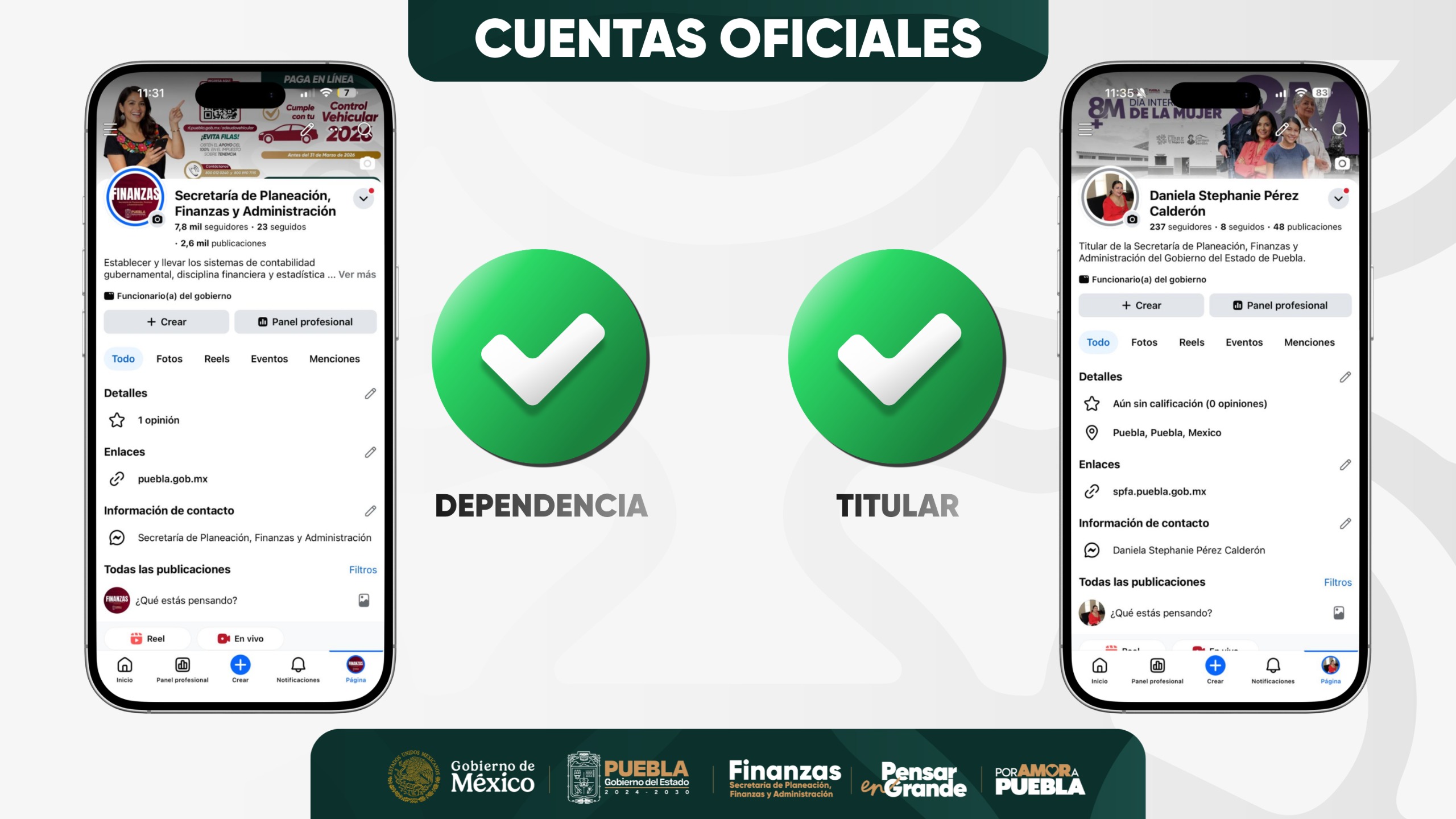 Finanzas alerta sobre falsificación de cuentas oficiales en Facebook y WhatsApp