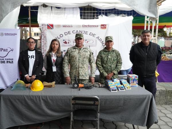 Registra gran participación campaña de desarme en Huauchinango