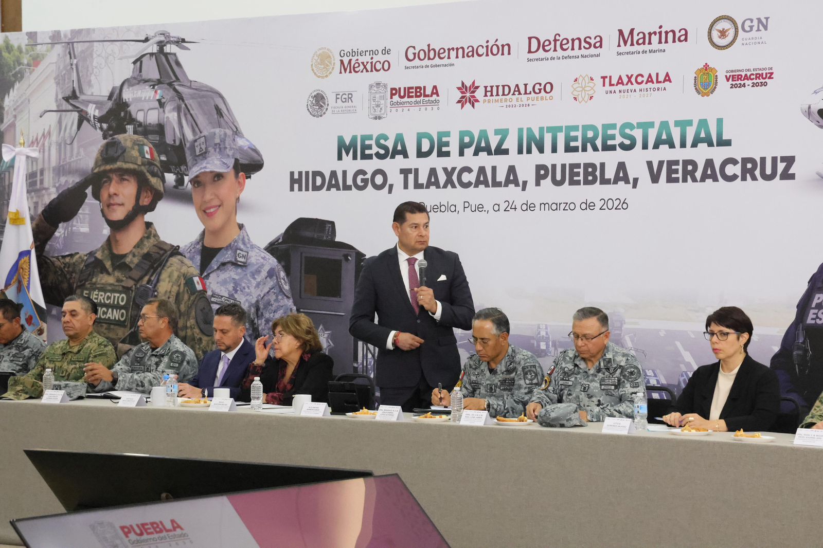 Con inteligencia y coordinación, Puebla recibe a frente interestatal contra la delincuencia