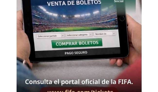 No caigas en estafas por compra de boletos para el Mundial de Futbol