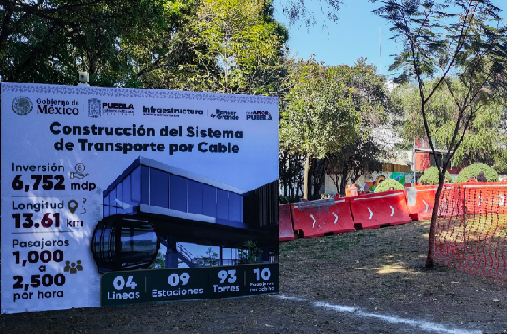 Fortalece Gobierno de Puebla transporte sustentable con Sistema de Movilidad por Cable