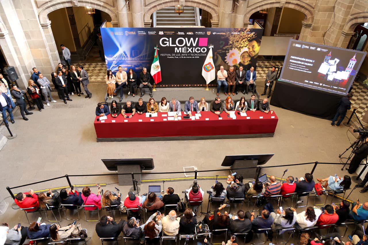 Puebla referente internacional en innovación y cultura con Festival Glow México