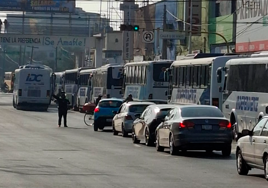 Tránsito municipal de Texmelucan busca regular paraderos de rutas del transporte