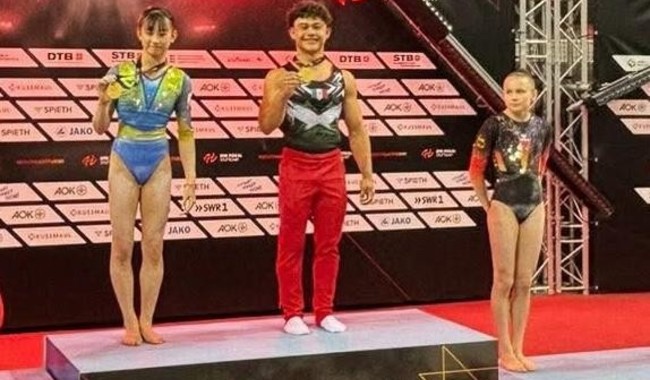 Lorenzo Zaragoza se corona en Copa de Gimnasia Artística en Alemania
