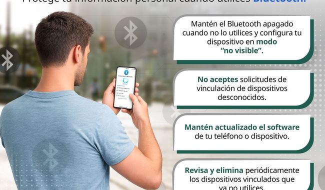 SSPC emite recomendaciones para el uso adecuado del Bluetooth