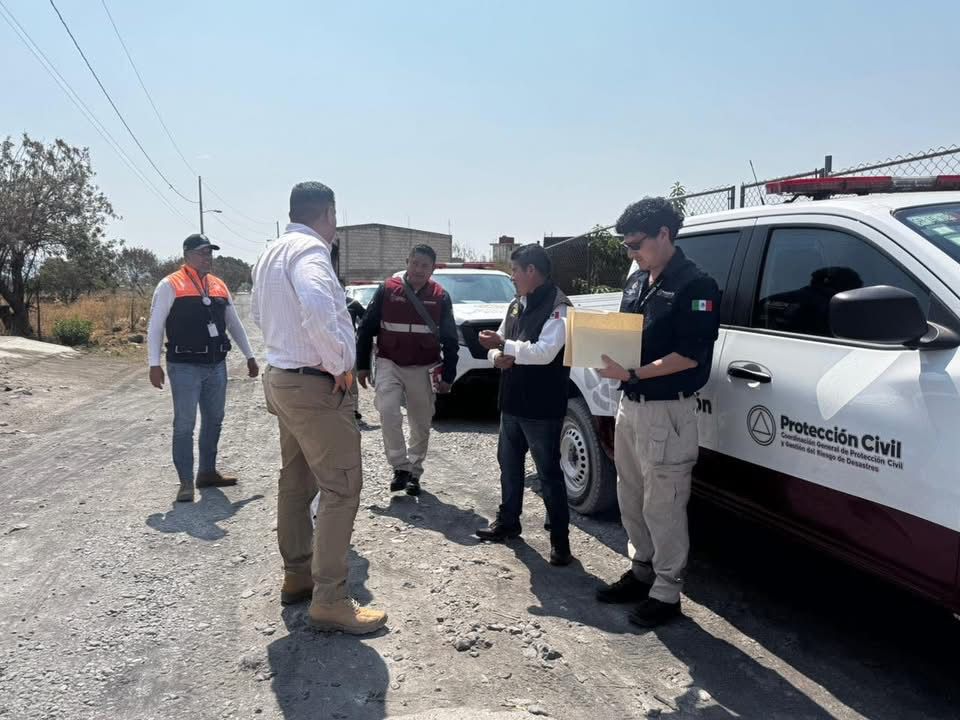 Estado supervisa ruta de evacuación del Popocatépetl en Atlixco