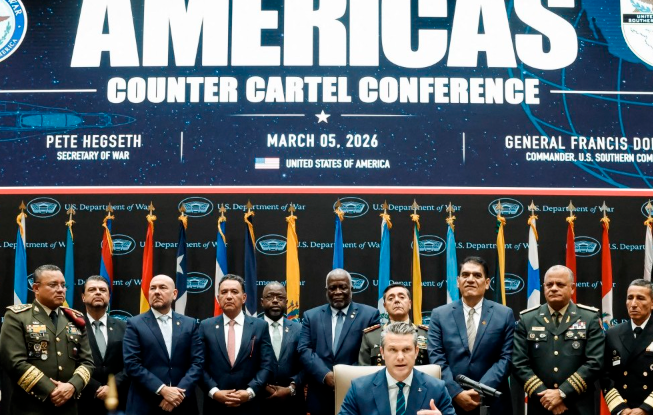EU pide a países de Latinoamérica reforzar combate a cárteles en reunión realizada sin México