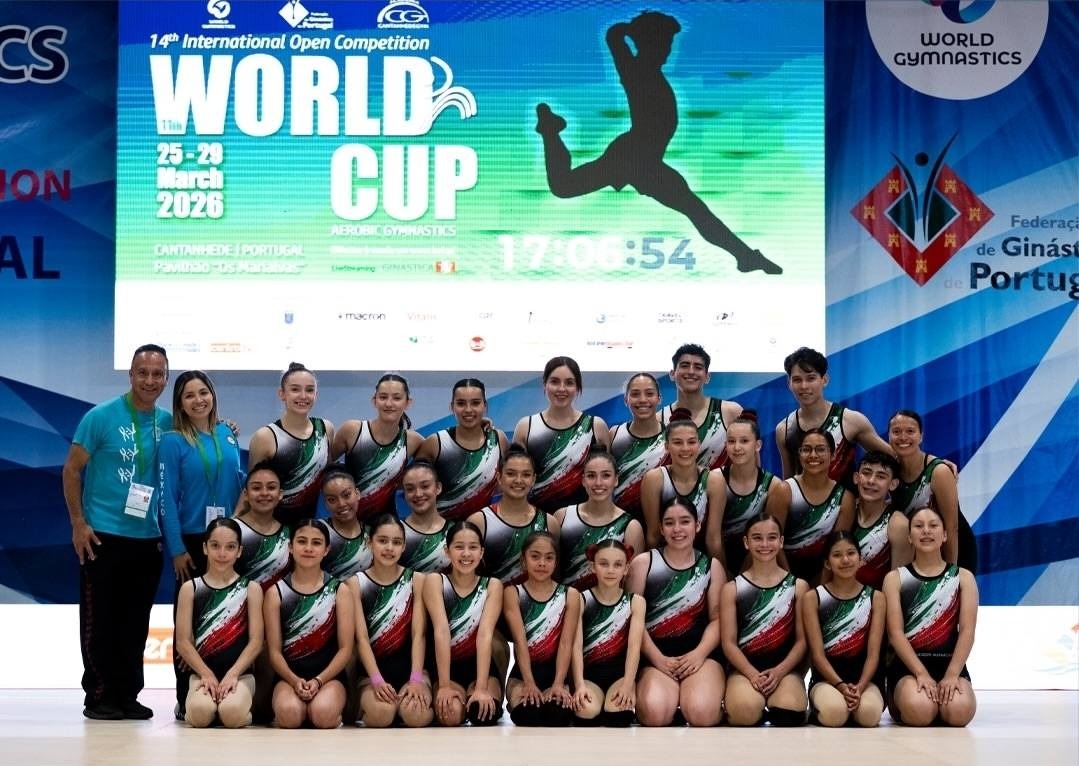 Gimnastas mexicanos participan en primera Copa del Mundo en Portugal