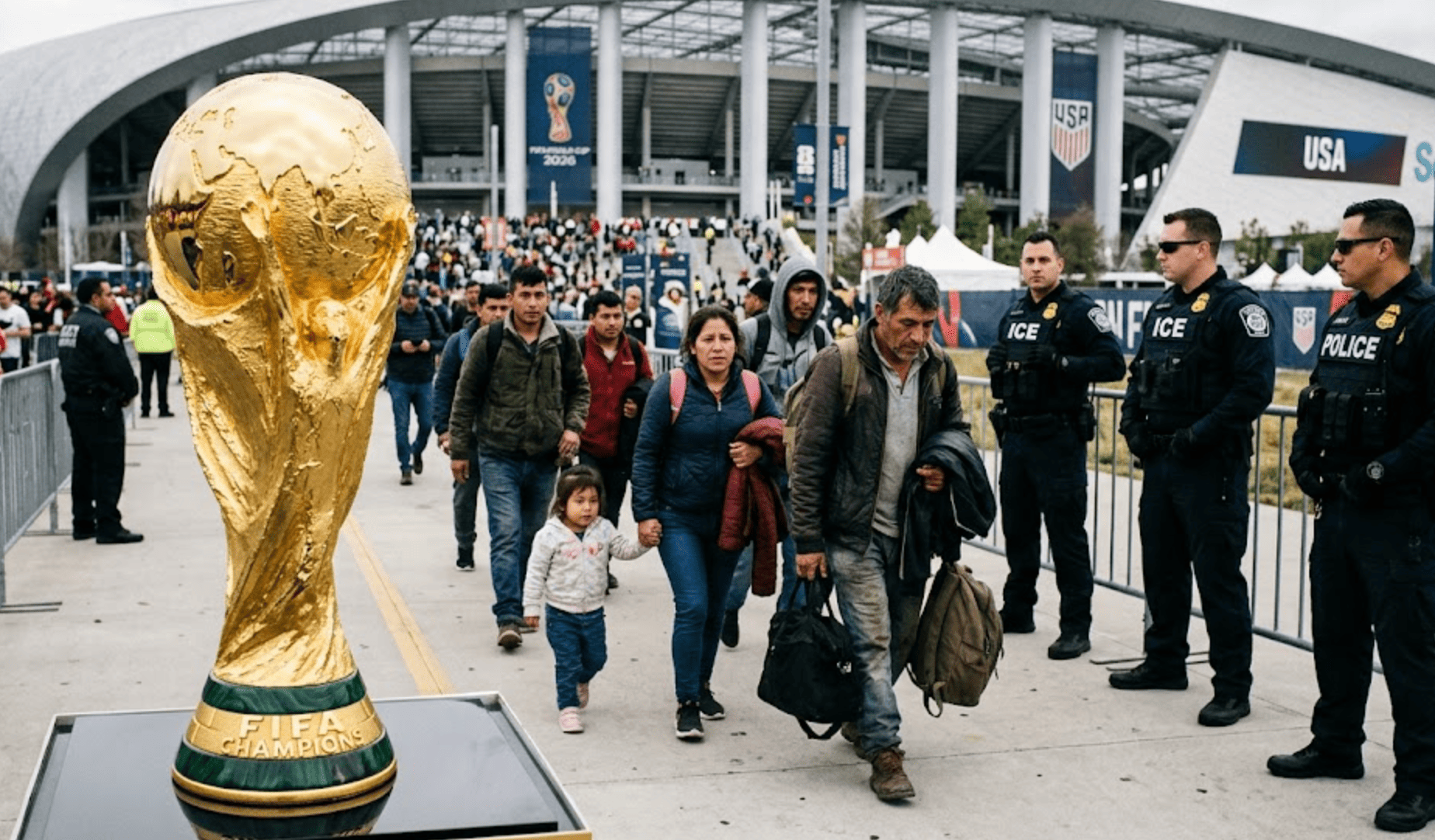 Piden a la FIFA una tregua con ICE para proteger a los fans del Mundial
