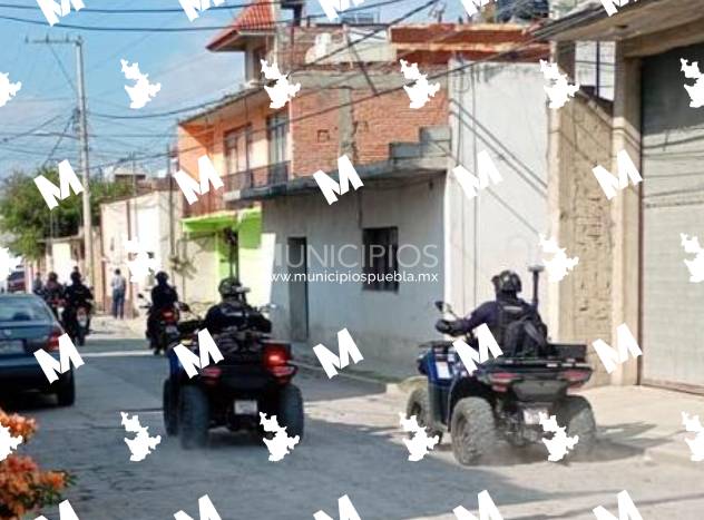 Se registra persecución policiaca tras el robo de un auto en Texmelucan
